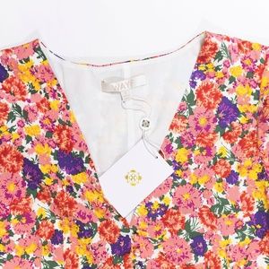 New Wayf Giada Puff Sleeve Floral Print 